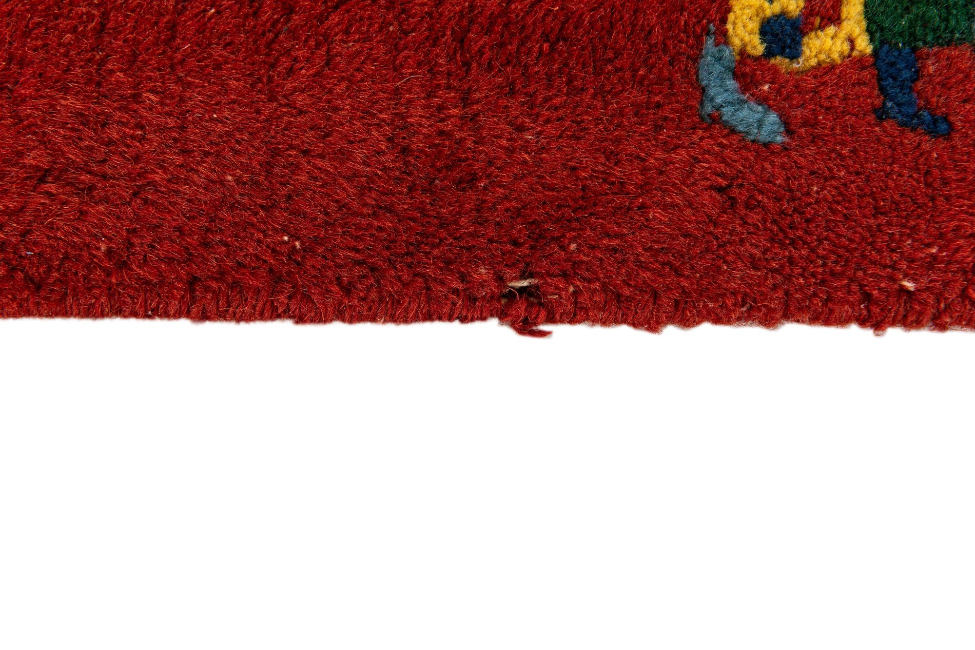 3' 1 x 5' 6 Hand Knotted Tibet Wool Rug