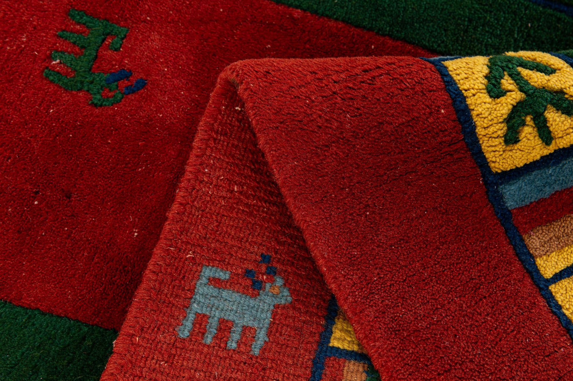 3' 1 x 5' 6 Hand Knotted Tibet Wool Rug