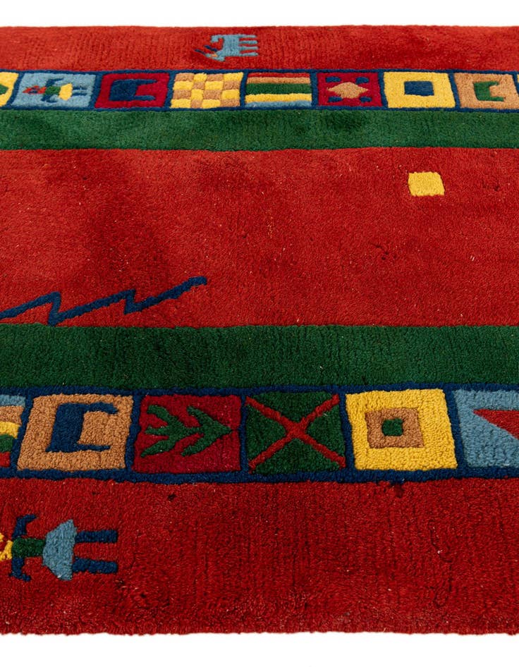 Detail image of 3' 1 x 5' 6 Hand Knotted Tibet Wool Rug
