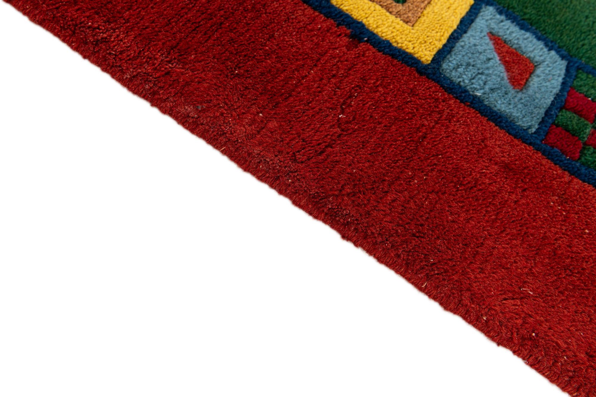 3' 1 x 5' 6 Hand Knotted Tibet Wool Rug