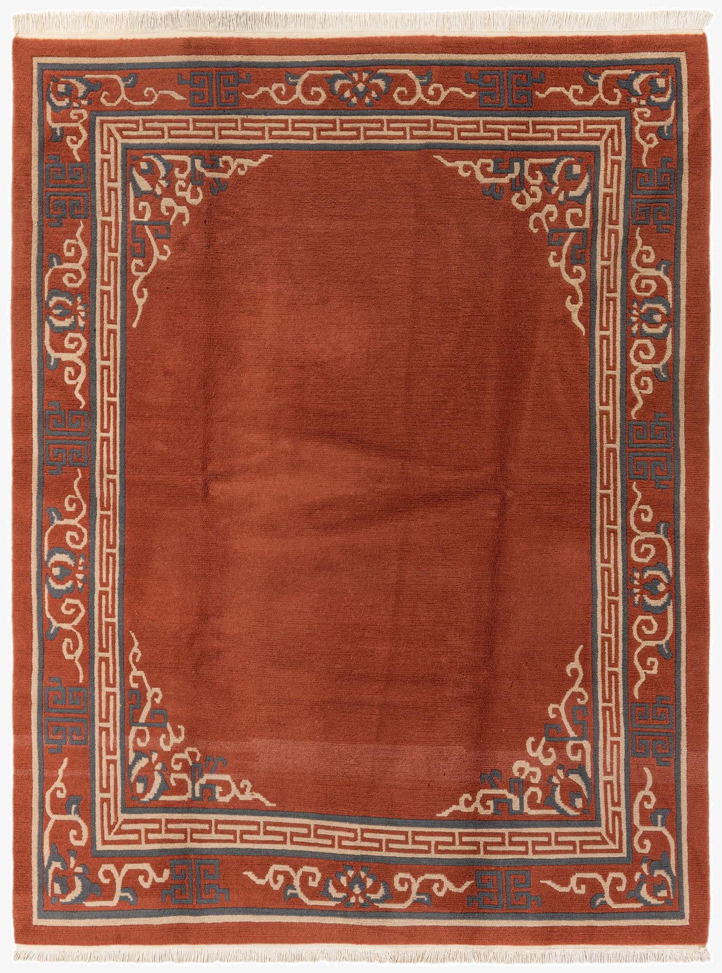 6' 6 x 8' 6  Hand Knotted Tibet Wool Rug