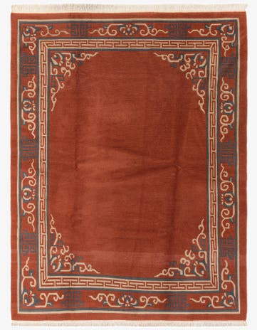 6' 6 x 8' 6 Hand Knotted Tibet Wool Rug