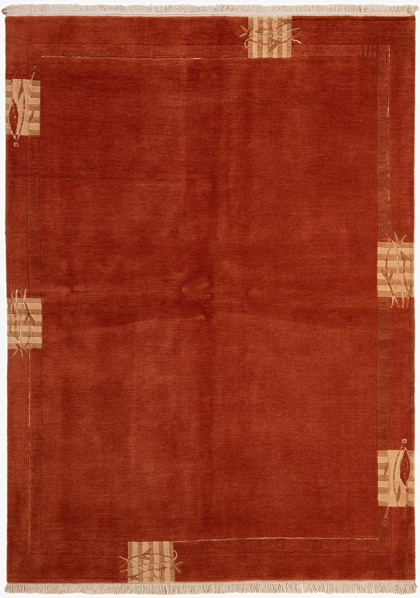 5' 9 x 7' 11  Hand Knotted Tibet Rug