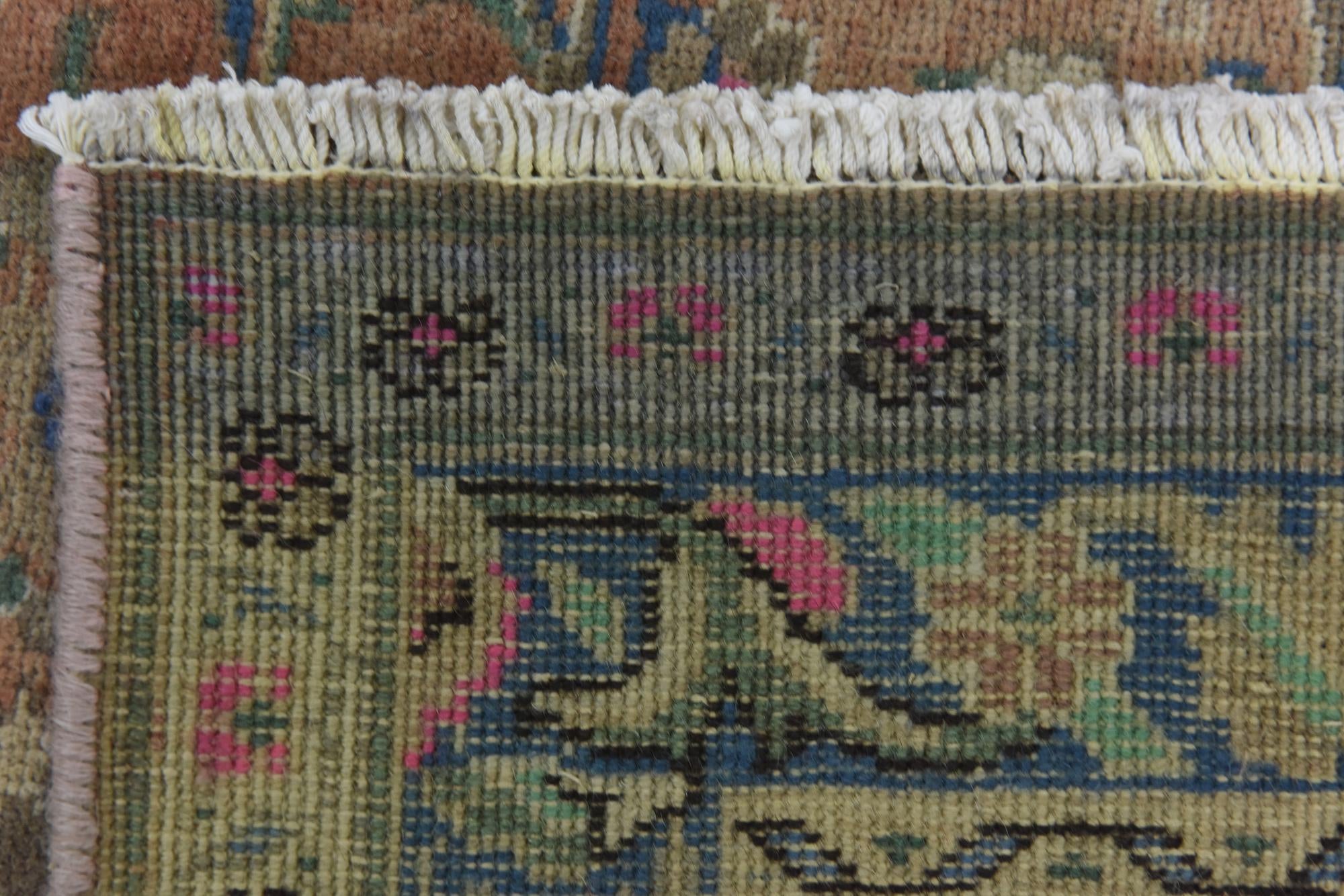 9' 8 x 12' 8 Hand Knotted Ultra Vintage Persian Wool Rug