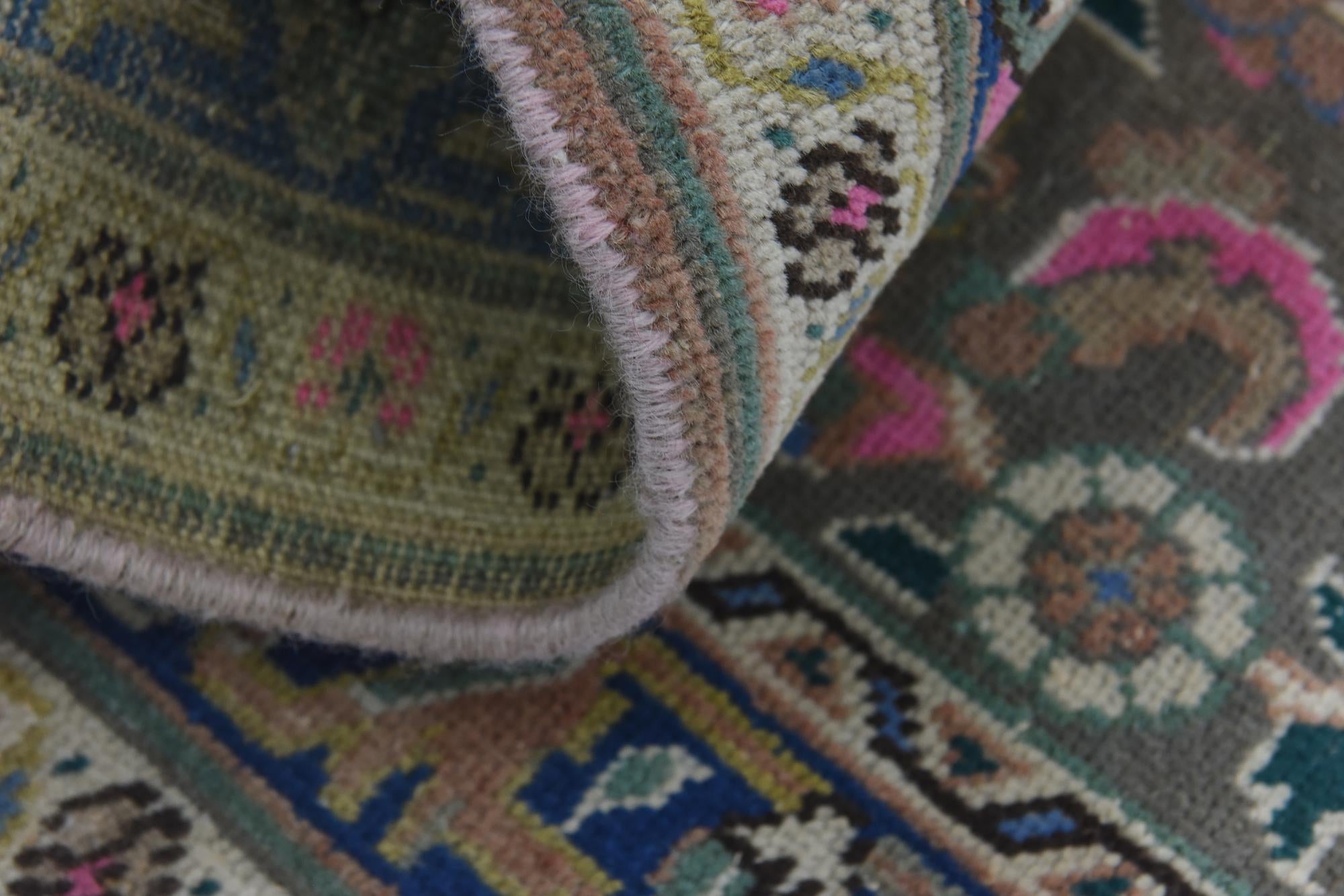 9' 8 x 12' 8 Hand Knotted Ultra Vintage Persian Wool Rug
