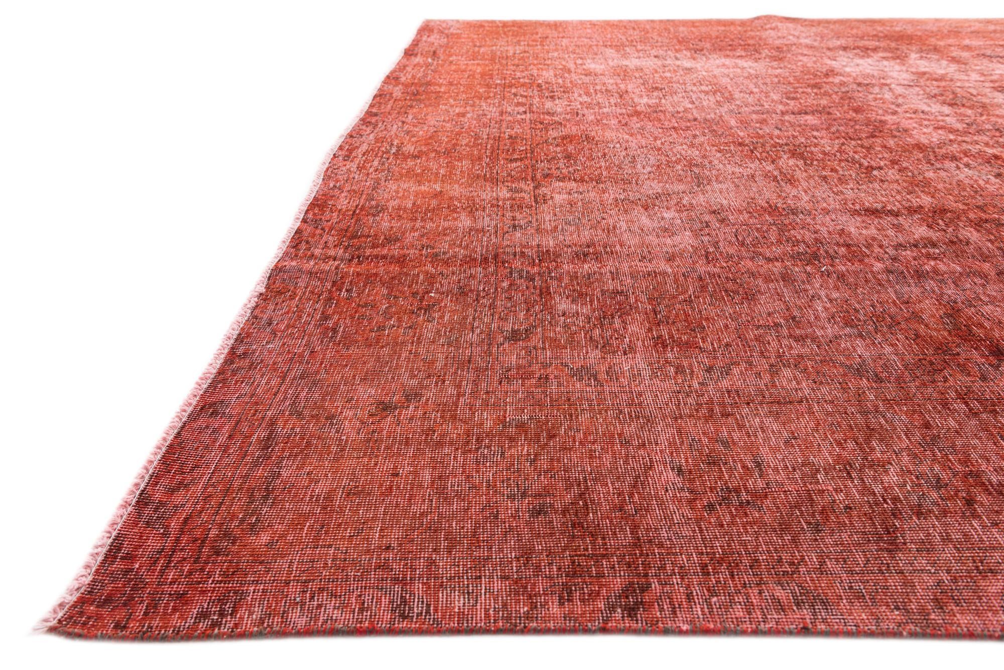 9' 6 x 12' 3 Hand Knotted Ultra Vintage Persian Wool Rug