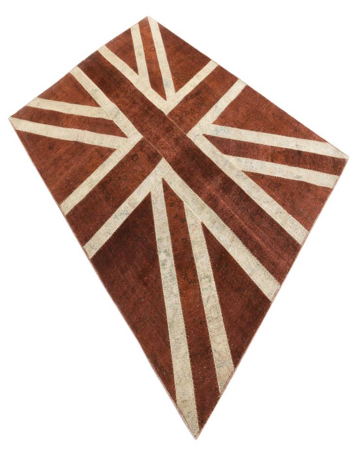 Detail image of 5' 7 x 8'  Hand Knotted Ultra Vintage Persian Wool Rug