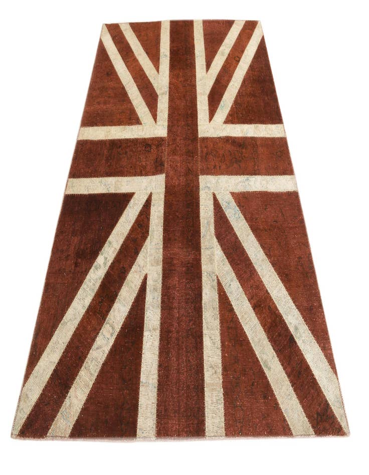 Detail image of 5' 7 x 8'  Hand Knotted Ultra Vintage Persian Wool Rug