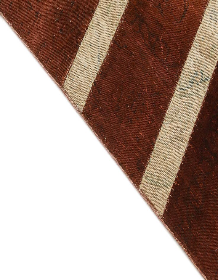 Detail image of 5' 7 x 8'  Hand Knotted Ultra Vintage Persian Wool Rug