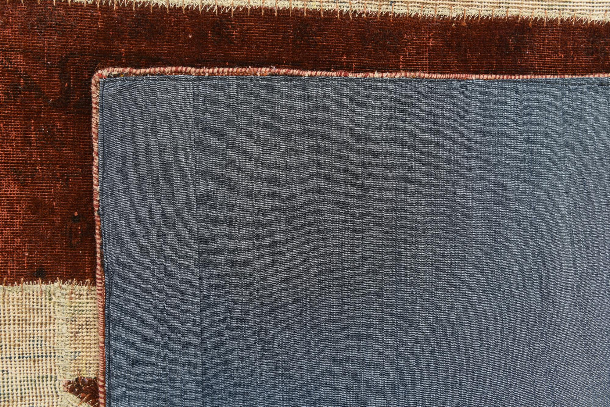 5' 7 x 8' Hand Knotted Ultra Vintage Persian Wool Rug
