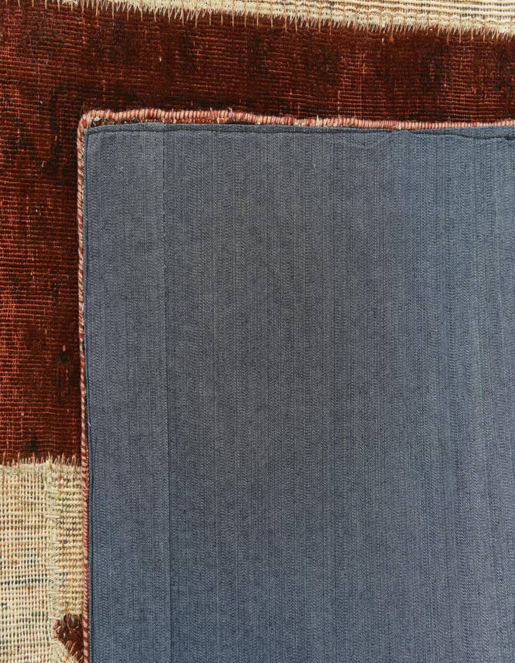 Detail image of 5' 7 x 8'  Hand Knotted Ultra Vintage Persian Wool Rug