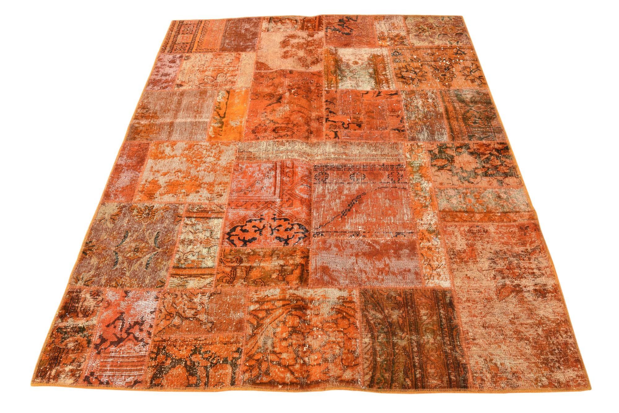 5' x 6' 5 Hand Knotted Ultra Vintage Persian Wool Rug