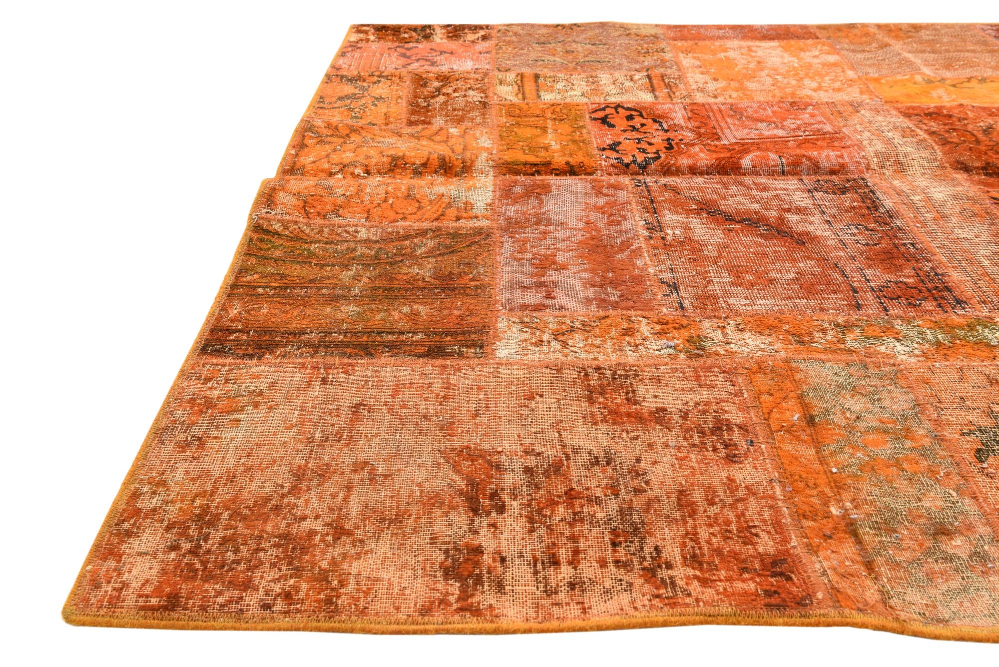 5' x 6' 5 Hand Knotted Ultra Vintage Persian Wool Rug