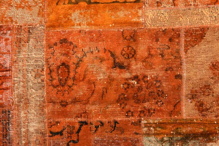 5' x 6' 5 Hand Knotted Ultra Vintage Persian Wool Rug