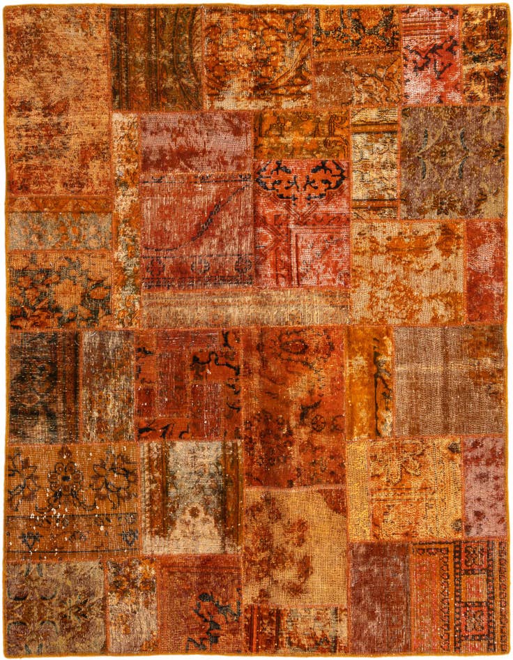 Detail image of 5' x 6' 5 Hand Knotted Ultra Vintage Persian Wool Rug