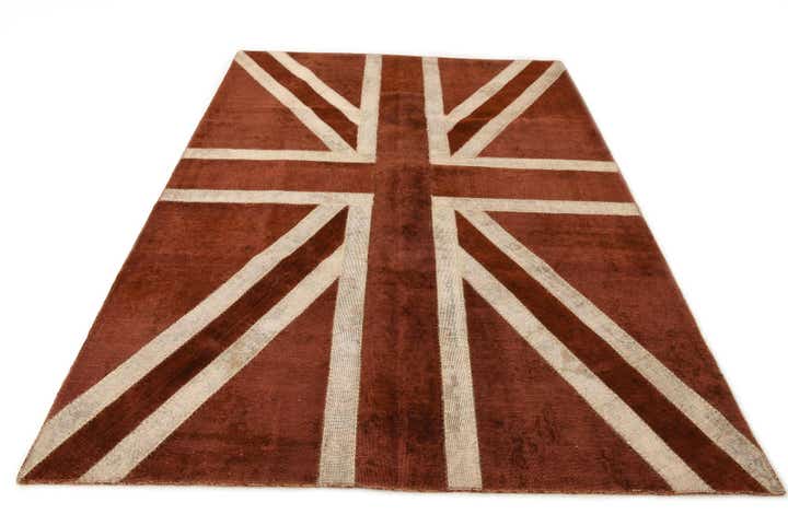6' 7 x 9' 8 Hand Knotted Ultra Vintage Persian Wool Rug