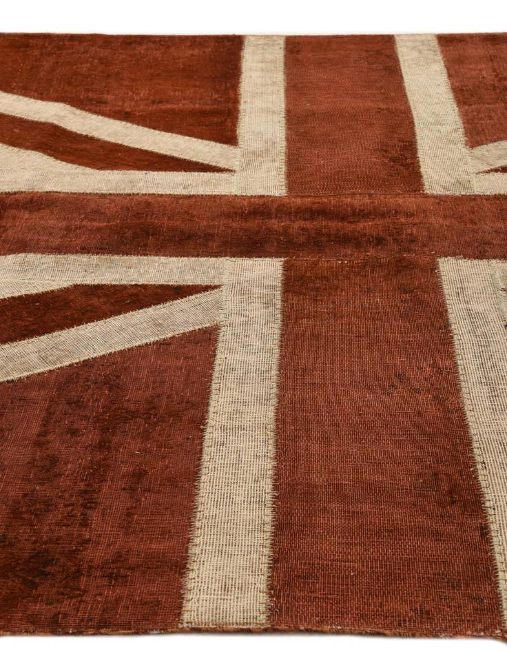 Detail image of 6' 7 x 9' 8 Hand Knotted Ultra Vintage Persian Wool Rug