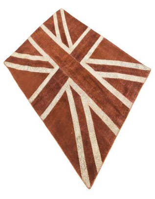 Detail image of 4' x 5' 9  Hand Knotted Ultra Vintage Persian Wool Rug