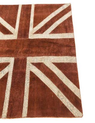 Detail image of 4' x 5' 9  Hand Knotted Ultra Vintage Persian Wool Rug