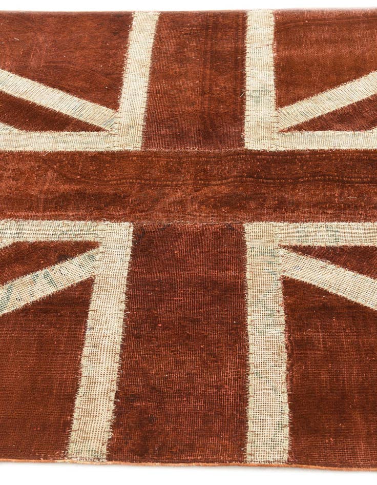 Detail image of 4' x 5' 9  Hand Knotted Ultra Vintage Persian Wool Rug