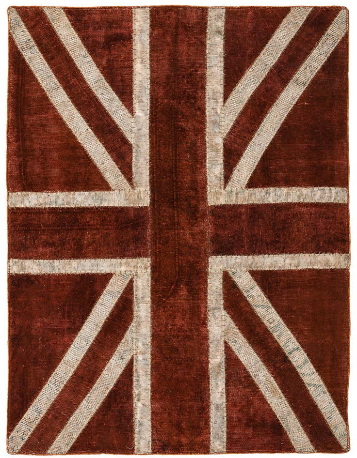 Detail image of 4' x 5' 9 Hand Knotted Ultra Vintage Persian Wool Rug