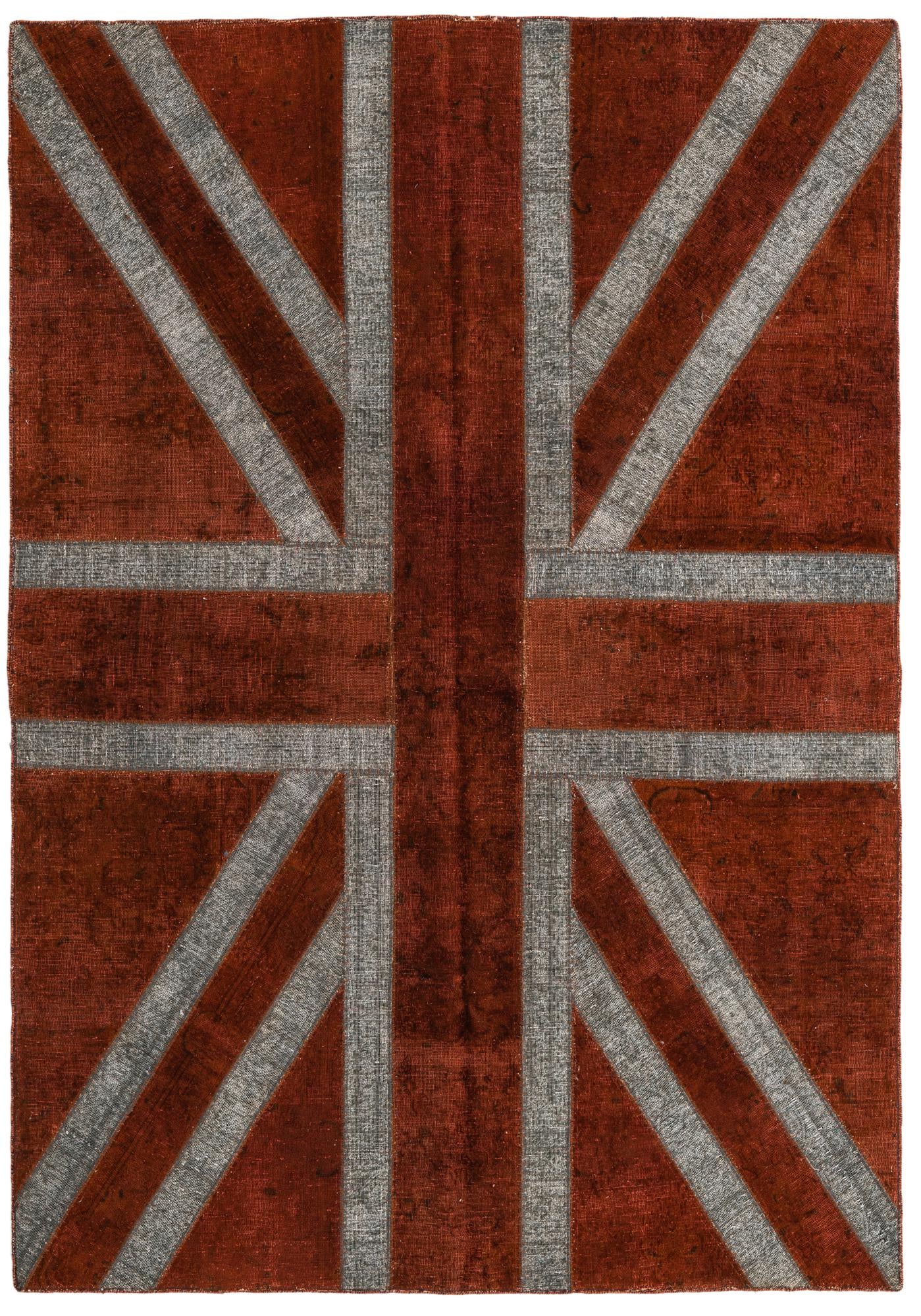 5' 7 x 8' Hand Knotted Ultra Vintage Persian Wool Rug