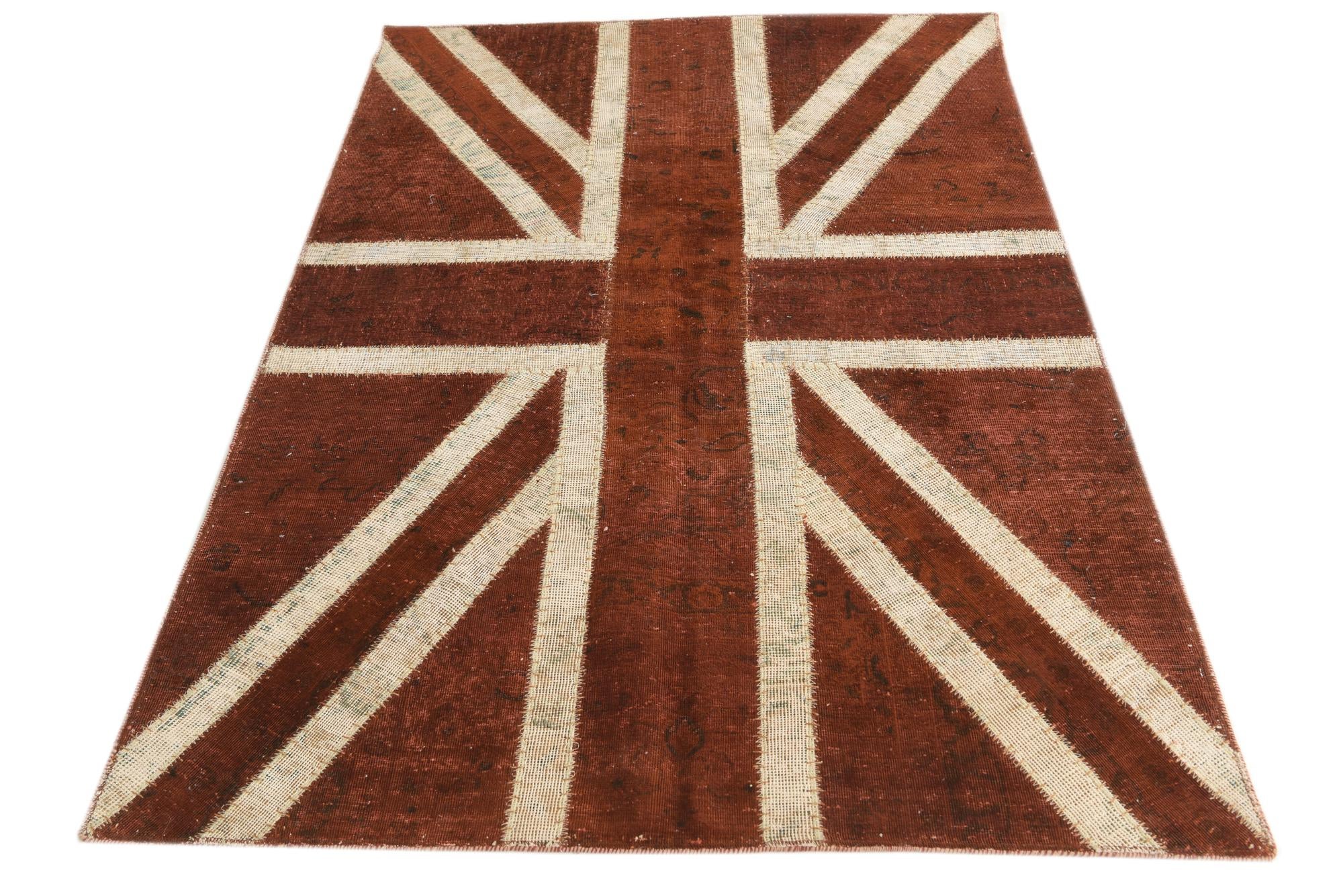 4' x 5' 10 Hand Knotted Ultra Vintage Persian Wool Rug