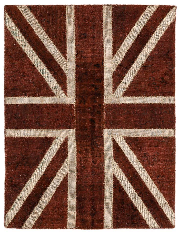 Detail image of 4' x 5' 10 Hand Knotted Ultra Vintage Persian Wool Rug