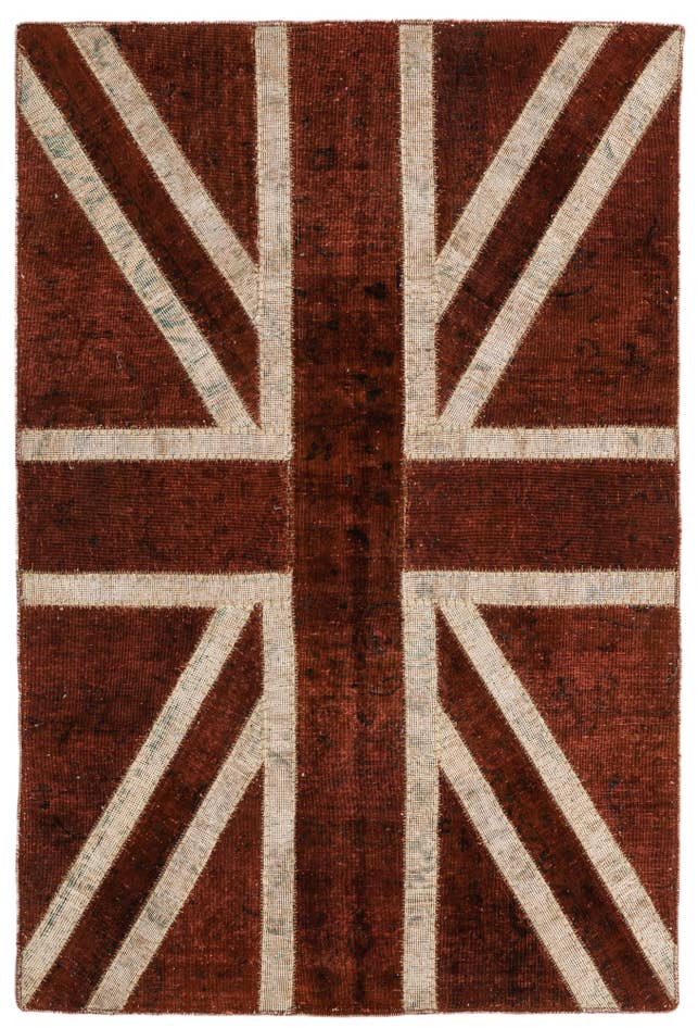 Detail image of 4' x 5' 10 Hand Knotted Ultra Vintage Persian Wool Rug