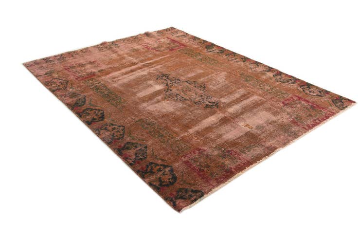 Detail image of 6' 5 x 8' 1 Hand Knotted Ultra Vintage Persian Wool Rug