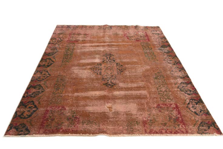 Detail image of 6' 5 x 8' 1 Hand Knotted Ultra Vintage Persian Wool Rug