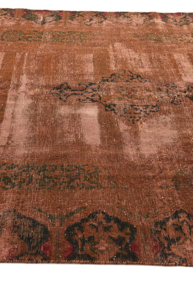 Detail image of 6' 5 x 8' 1 Hand Knotted Ultra Vintage Persian Wool Rug