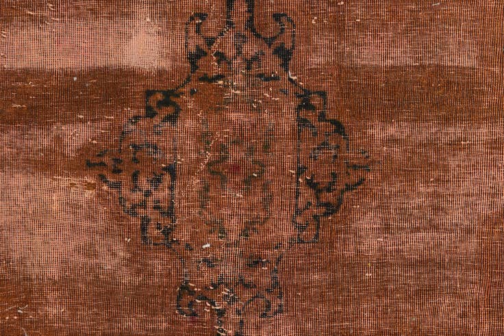 Detail image of 6' 5 x 8' 1 Hand Knotted Ultra Vintage Persian Wool Rug