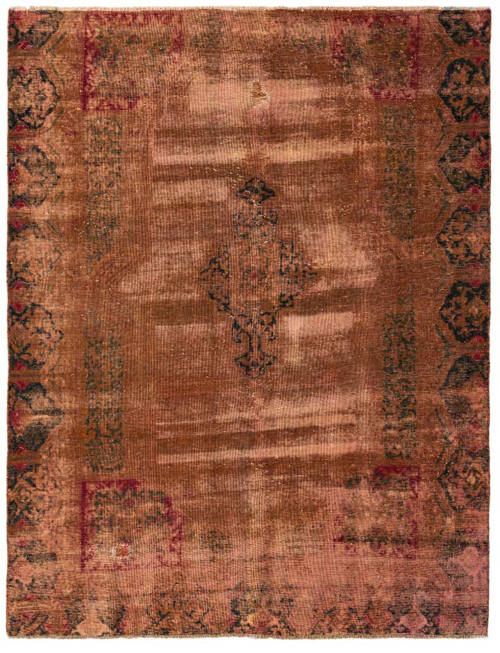 6' 5 x 8' 1 Hand Knotted Ultra Vintage Persian Wool Rug