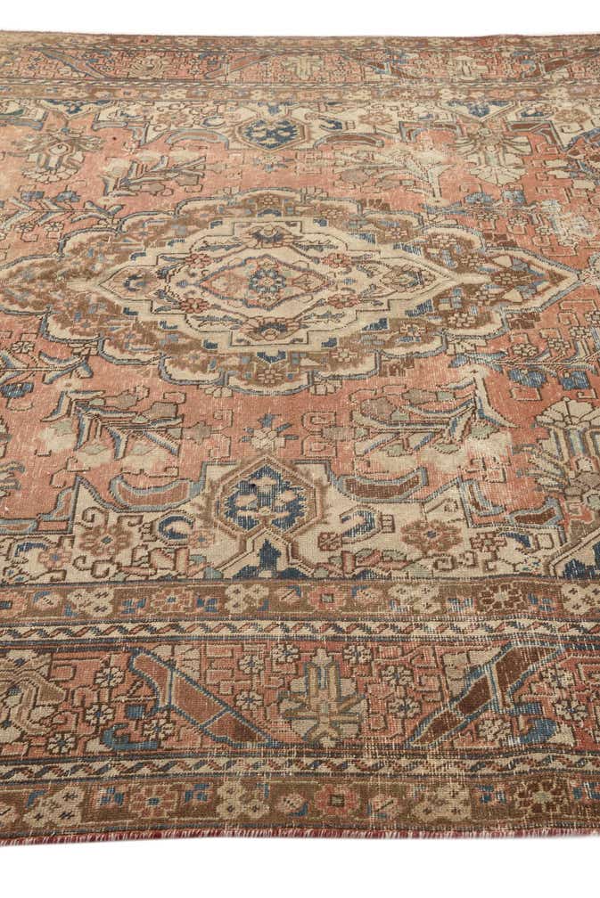 6' 10 x 10' 8 Hand Knotted Ultra Vintage Persian Wool Rug