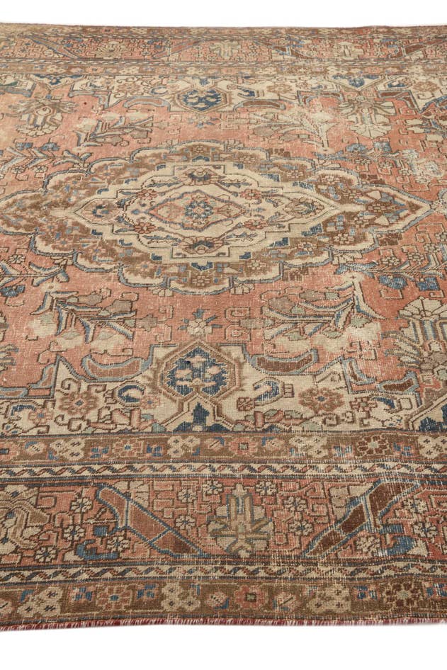 Detail image of 6' 10 x 10' 8 Hand Knotted Ultra Vintage Persian Wool Rug