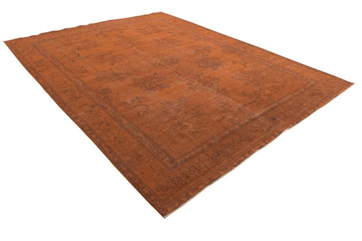 Detail image of 9' 10 x 12' 10 Hand Knotted Ultra Vintage Persian Wool Rug