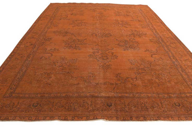 Detail image of 9' 10 x 12' 10 Hand Knotted Ultra Vintage Persian Wool Rug