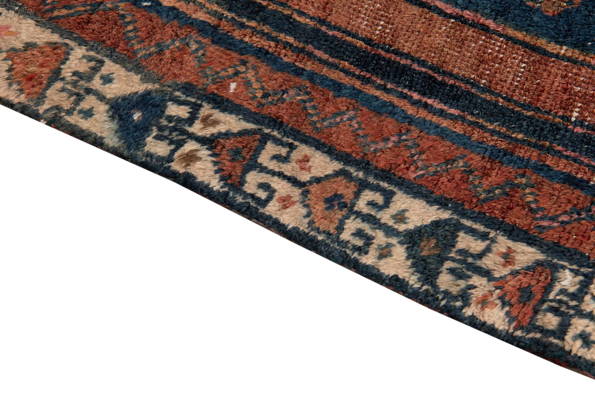 4' 7 x 7' 8 Hand Knotted Ultra Vintage Persian Wool Rug