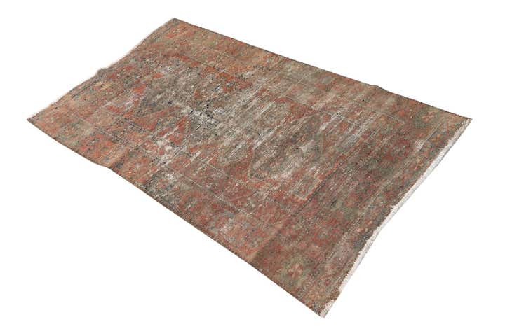 3' 2 x 5' 3 Hand Knotted Ultra Vintage Persian Wool Rug