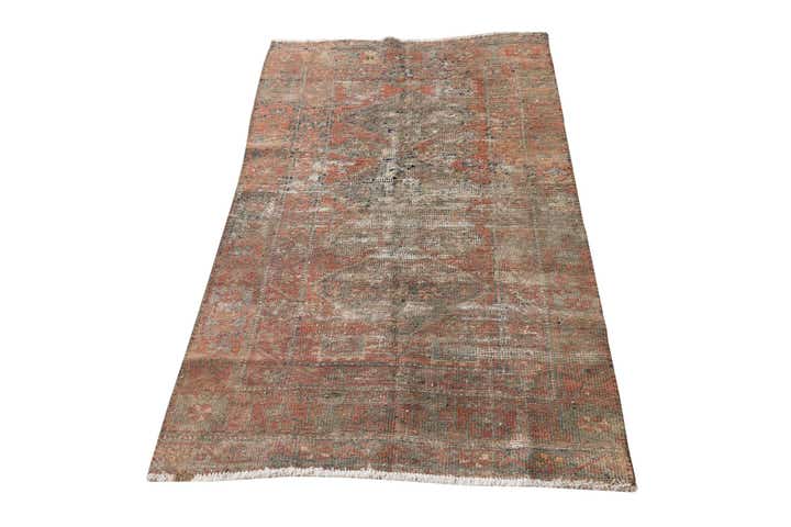 3' 2 x 5' 3 Hand Knotted Ultra Vintage Persian Wool Rug
