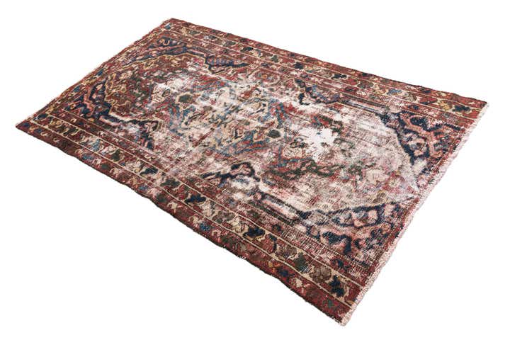 120cm x 200cm Hand Knotted Ultra Vintage Persian Wool Rug