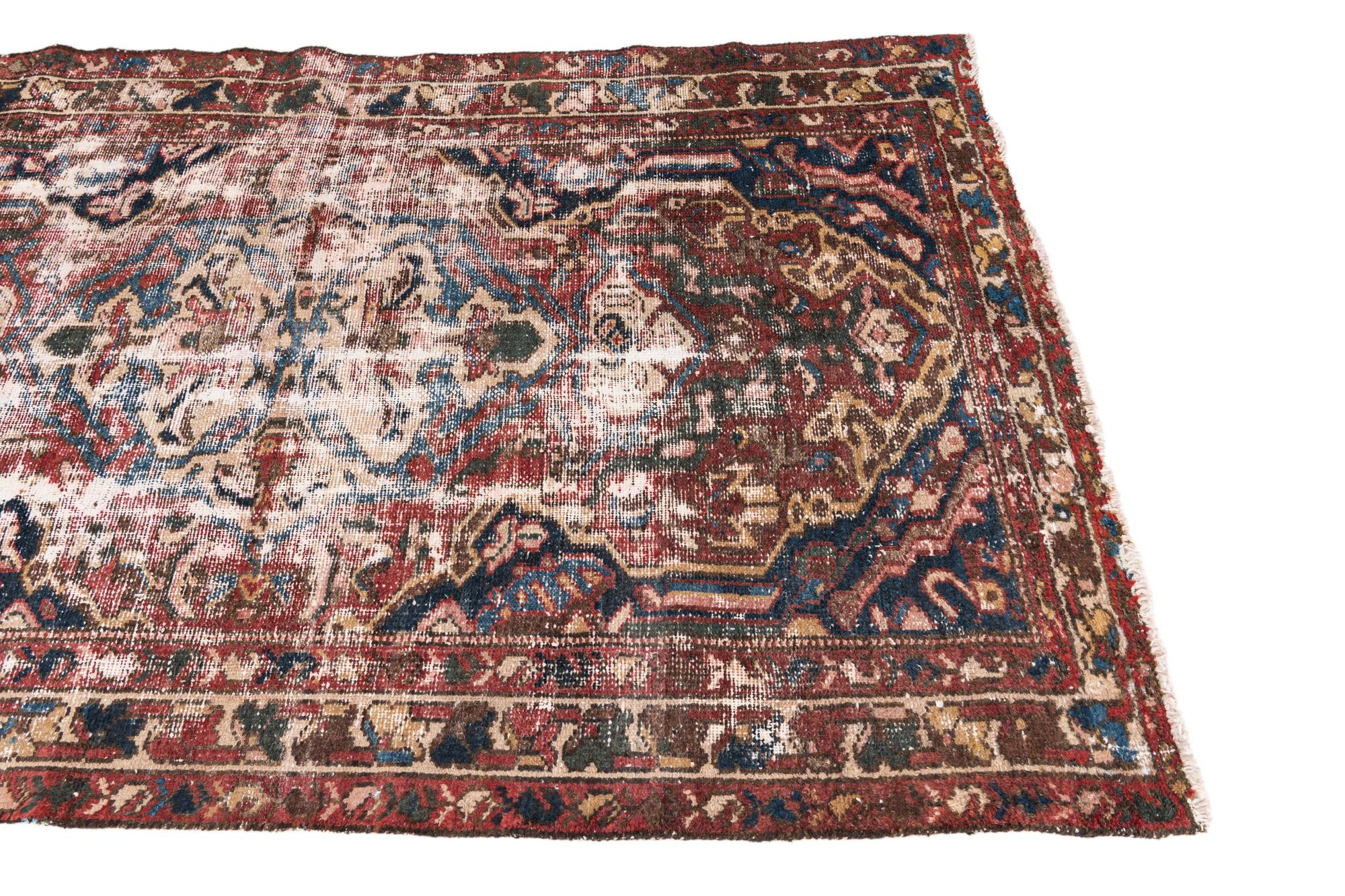 120cm x 200cm Hand Knotted Ultra Vintage Persian Wool Rug