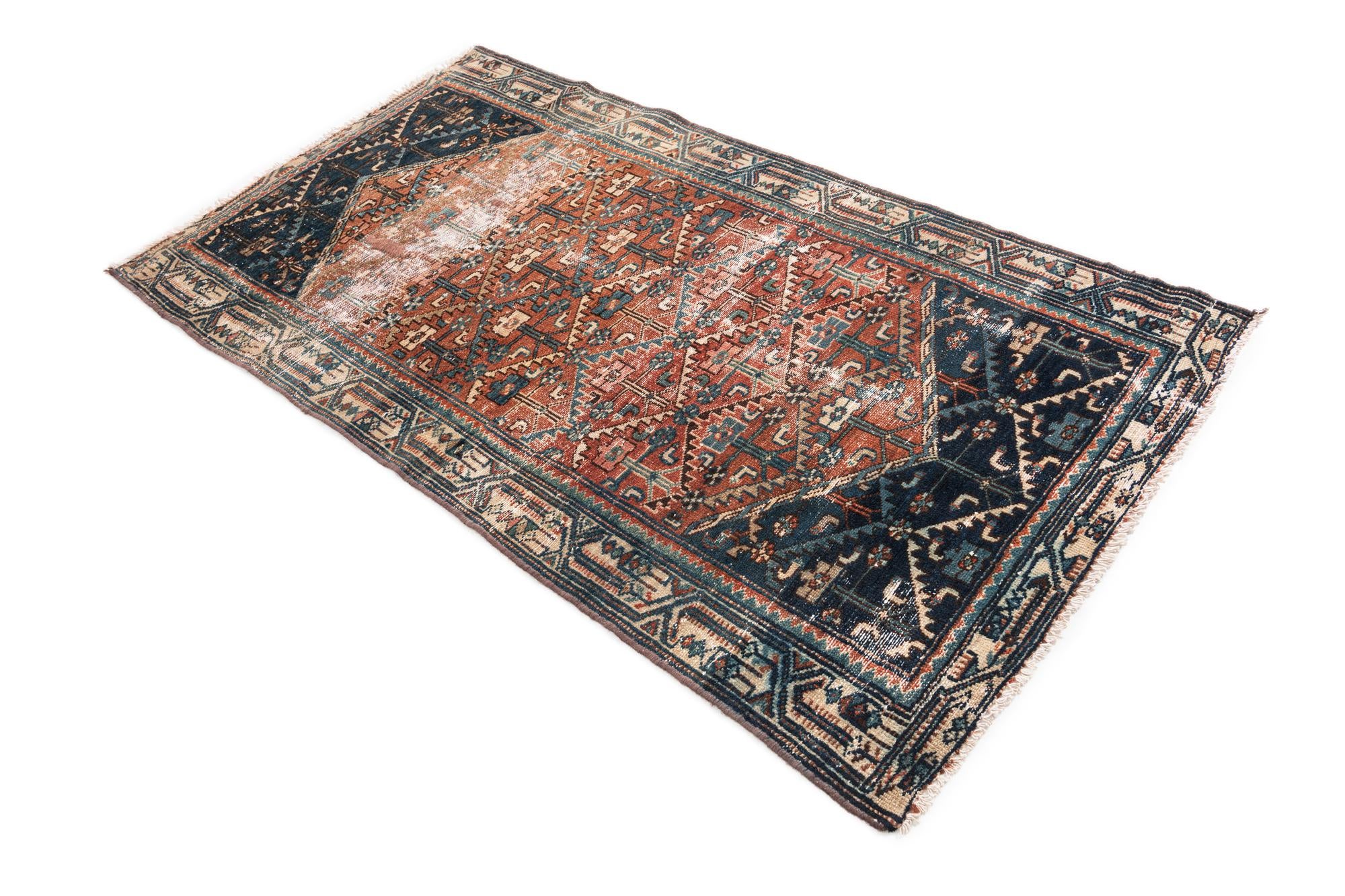 3' 1 x 5' 8 Hand Knotted Ultra Vintage Persian Wool Rug