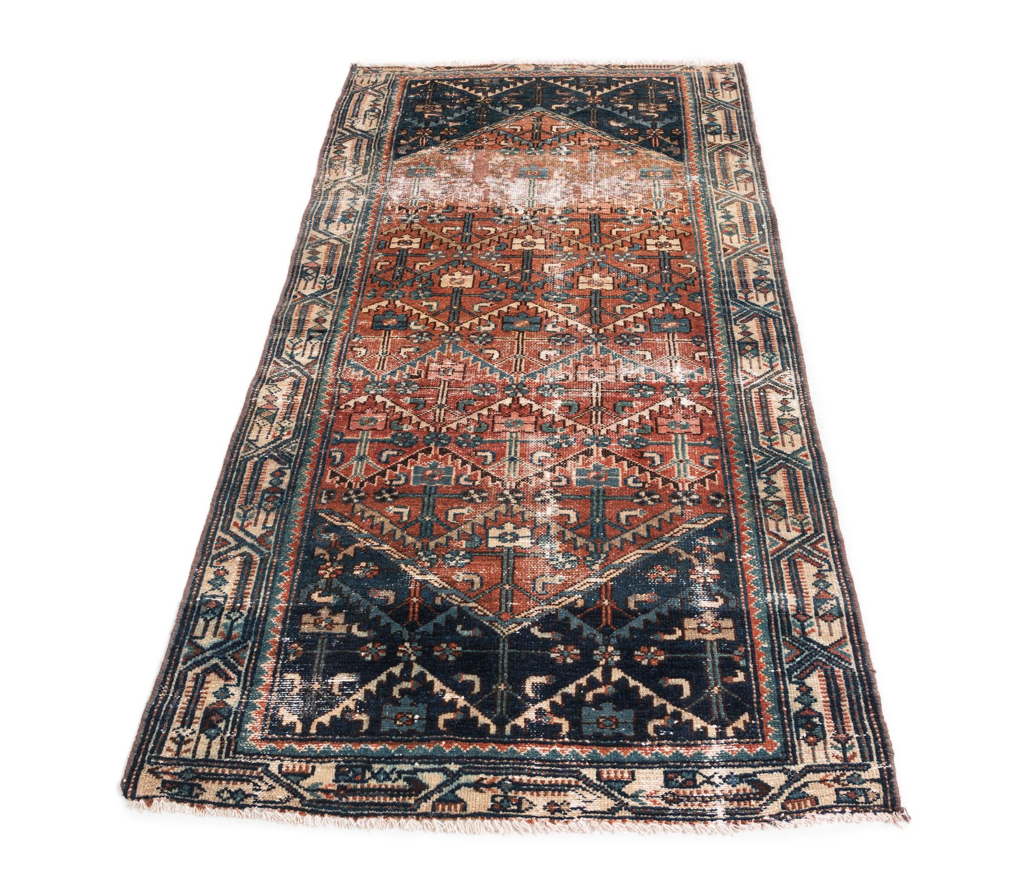 3' 1 x 5' 8 Hand Knotted Ultra Vintage Persian Wool Rug