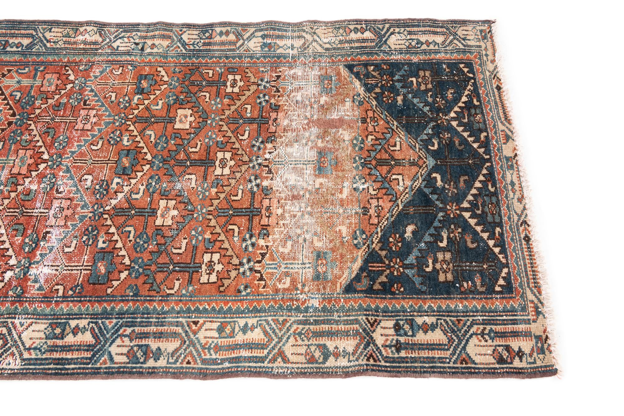3' 1 x 5' 8 Hand Knotted Ultra Vintage Persian Wool Rug