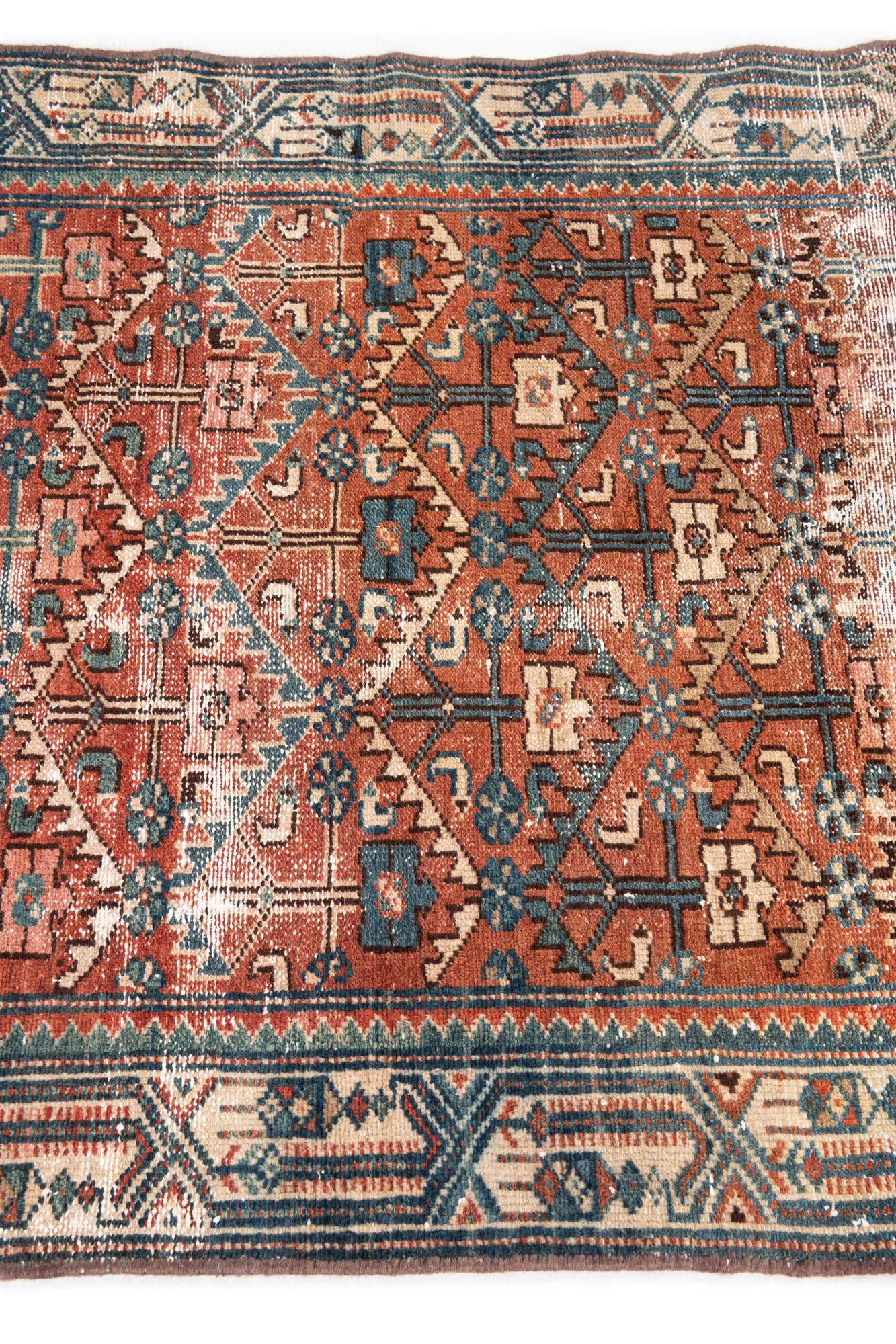 3' 1 x 5' 8 Hand Knotted Ultra Vintage Persian Wool Rug
