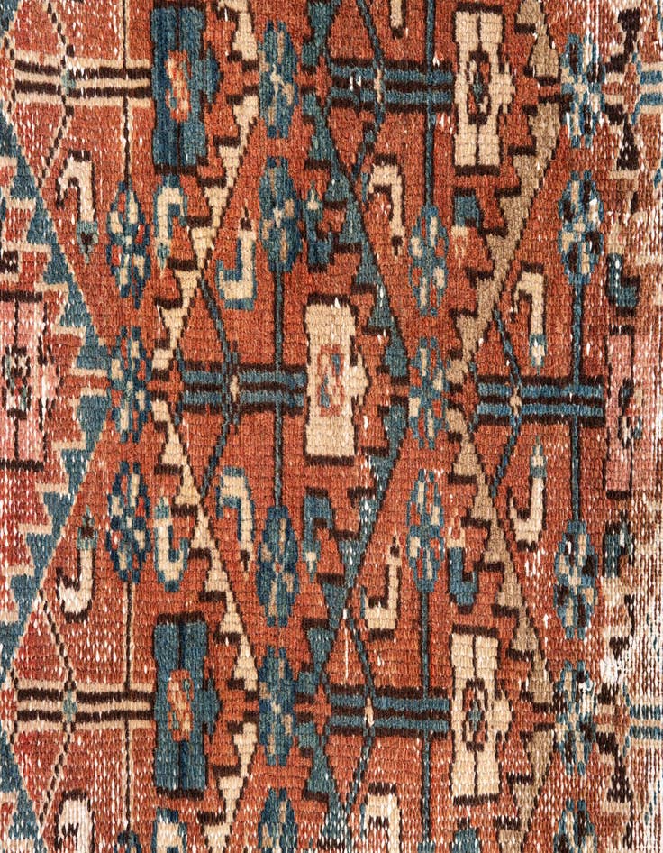 Detail image of 3' 1 x 5' 8  Hand Knotted Ultra Vintage Persian Wool Rug