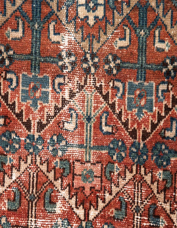 Detail image of 3' 1 x 5' 8  Hand Knotted Ultra Vintage Persian Wool Rug