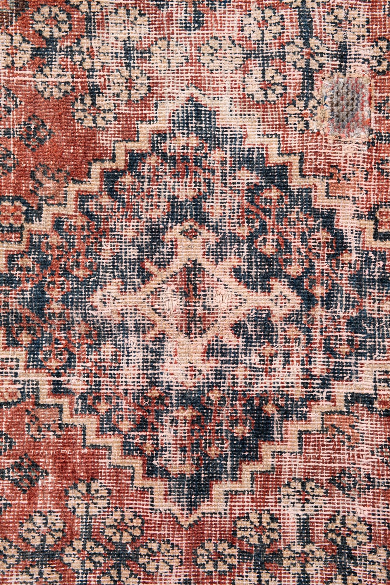 4' 3 x 6' 4 Hand Knotted Ultra Vintage Persian Wool Rug